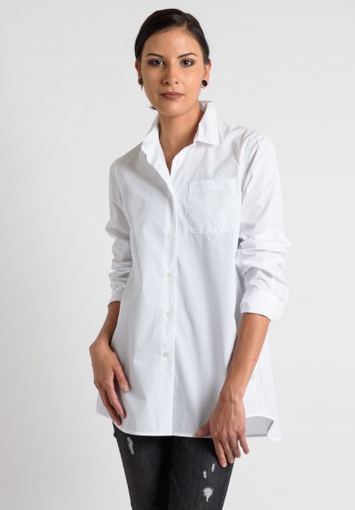 Lareida Cotton Long Sleeve Shirt in White | Santa Fe Dry Goods ...