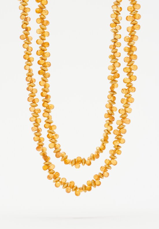 Greig Porter 18K, Long Mandarin Garnet Necklace
