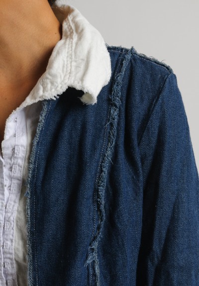 Jaga Cropped Jean Jacket in Denim Blue | Santa Fe Dry Goods . Workshop ...