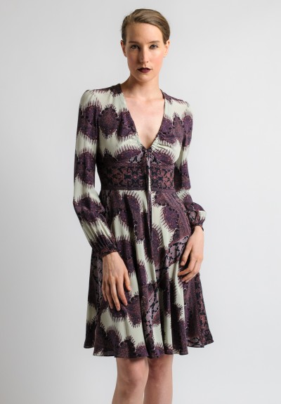 Etro A-Line Silk Dress in Purple | Santa Fe Dry Goods Trippen, Rundholz ...