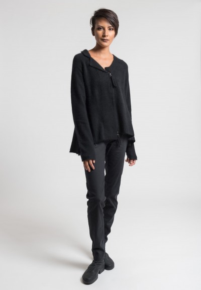 Rundholz Asymmetric Zipper Sweater in Black | Santa Fe Dry Goods ...