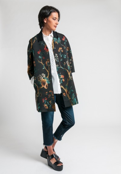 Etro Floral 3/4 Sleeve Jacket in Black | Santa Fe Dry Goods Trippen ...