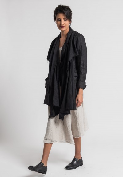 Marc Le Bihan Linen Wrap Skirt in Natural | Santa Fe Dry Goods Trippen ...