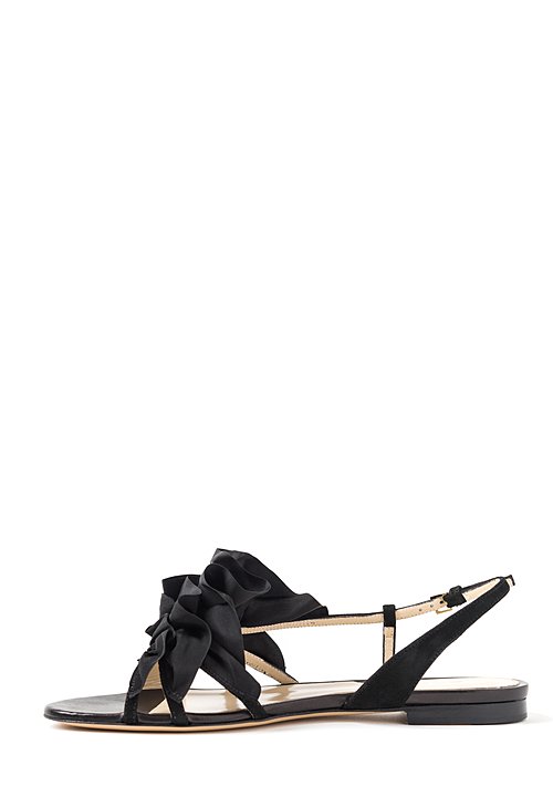 Etro Scarpa Donna Ruffle Sandal in Black | Santa Fe Dry Goods ...
