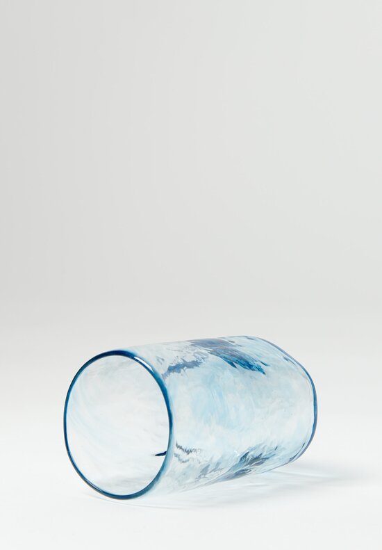Studio Xaquixe Large Handblown Glasses in Turquoise	