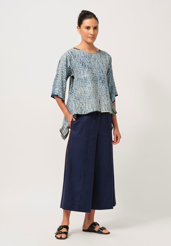 Sophie Hong Linen Culottes in Indigo