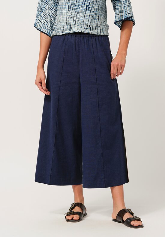 Sophie Hong Linen Culottes in Indigo