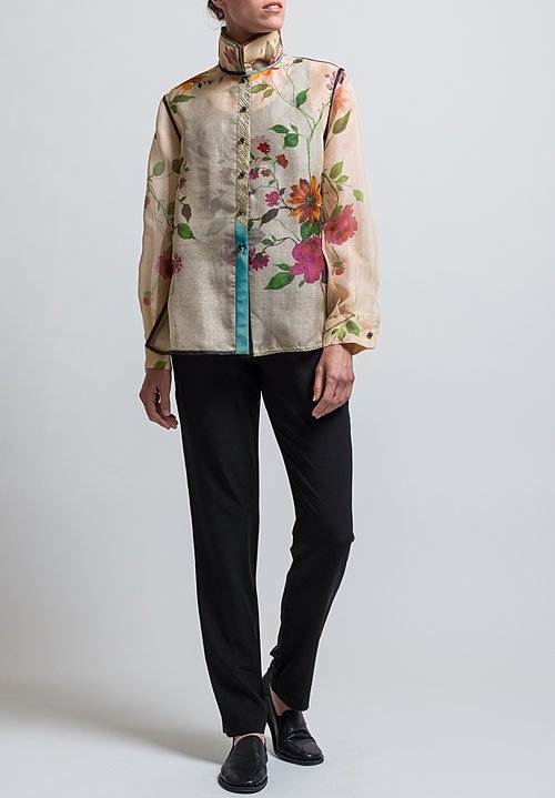 Sophie Hong Silk Shirt in Natural Flower | Santa Fe Dry Goods ...