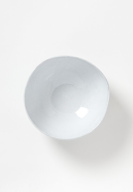 Astier de Villatte Simple Medium Salad Bowl in White	