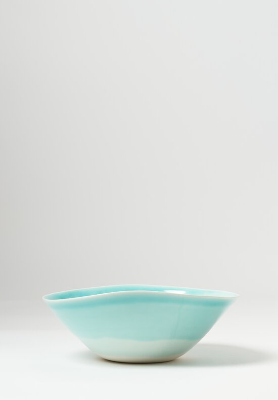 Christiane Perrochon Porcelain Serving Bowl in Turquoise	