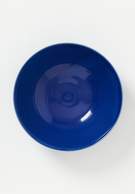 Christiane Perrochon Large Stoneware Serving Bowl in Cobalt Blue	