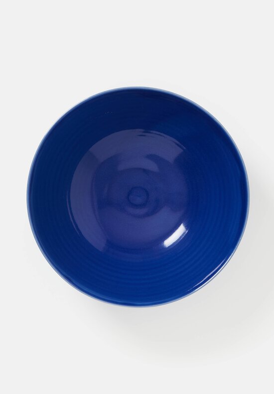 Christiane Perrochon Large Stoneware Serving Bowl in Cobalt Blue	