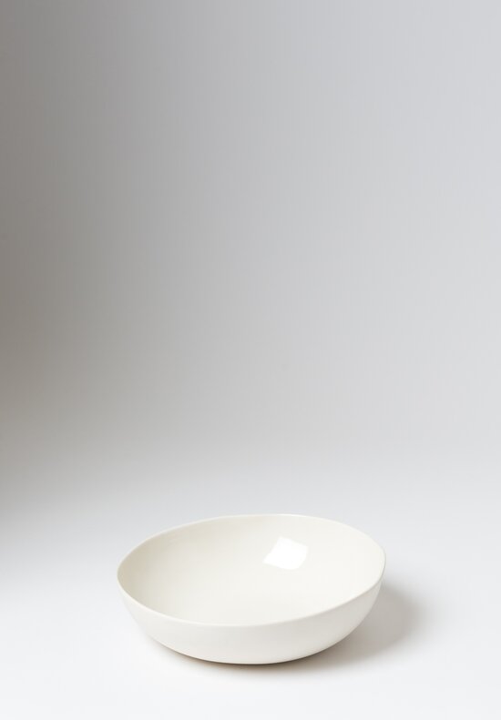 Bertozzi Porcelain Shallow Salad Bowl in White