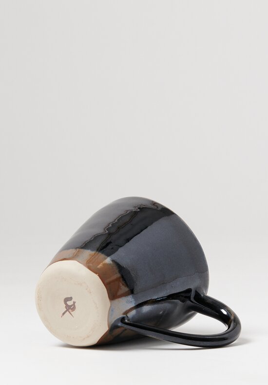 Christiane Perrochon Handmade Tenmoku Stoneware Mug in Black	
