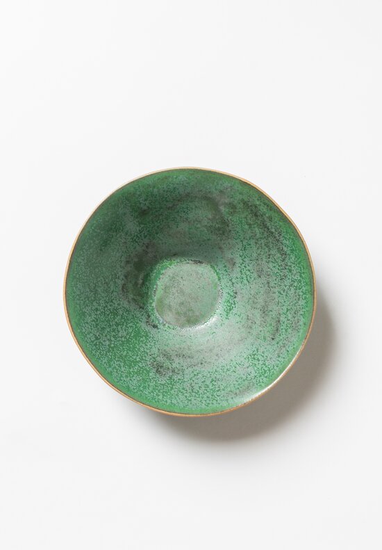 Laurie Goldstein Ceramic Conical Bowls in Green	