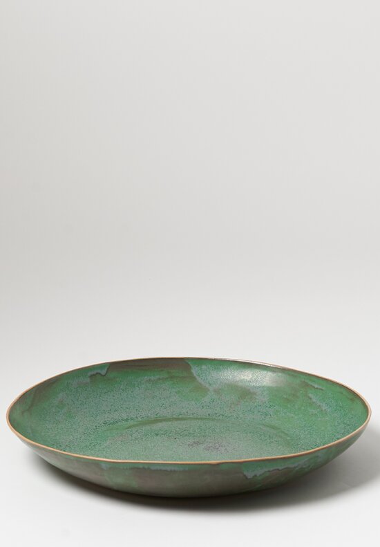 Laurie Goldstein Ceramic Extra Large Open Bowl in Green	