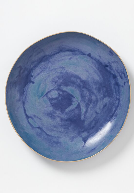 Laurie Goldstein Extra Large Ceramic Open Bowl in Blue	
