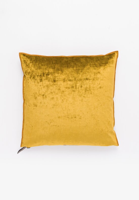 Maison de Vacances Royal Velvet Square Pillow in Ochre Santa Fe Dry