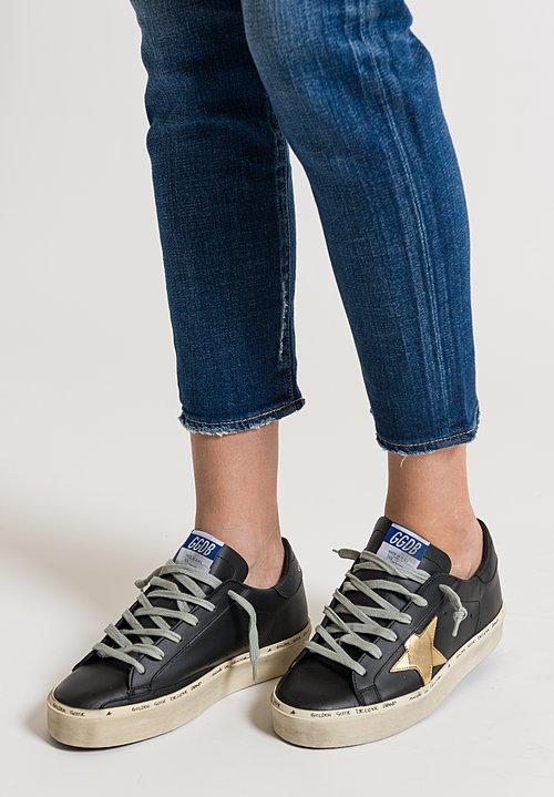 Golden Goose Hi Star Sneakers In Black Gold Star Santa Fe Dry Goods Workshop Wild Life