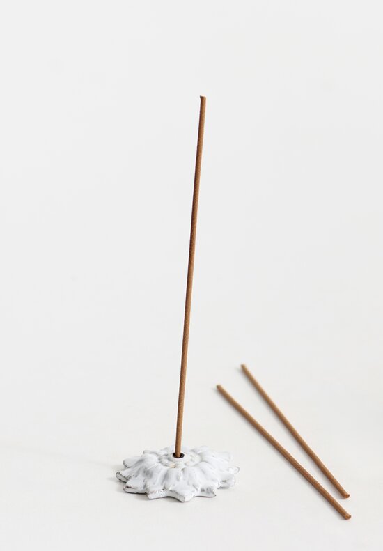 Astier de Villatte Emilie Ceramic Incense Holder in White	