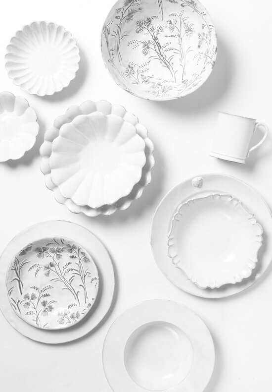 Astier de Villatte Alexandre Dinner Plate in White	