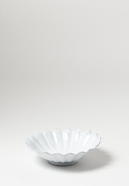 Astier de Villatte Marguerite Large Fruit Bowl in White	