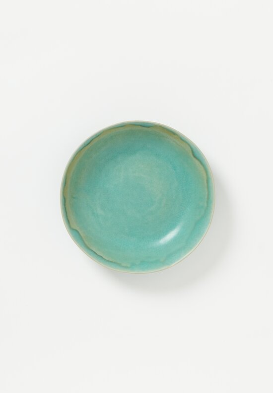 Christiane Perrochon Handmade Stoneware Soup Bowl Matte Turquoise	