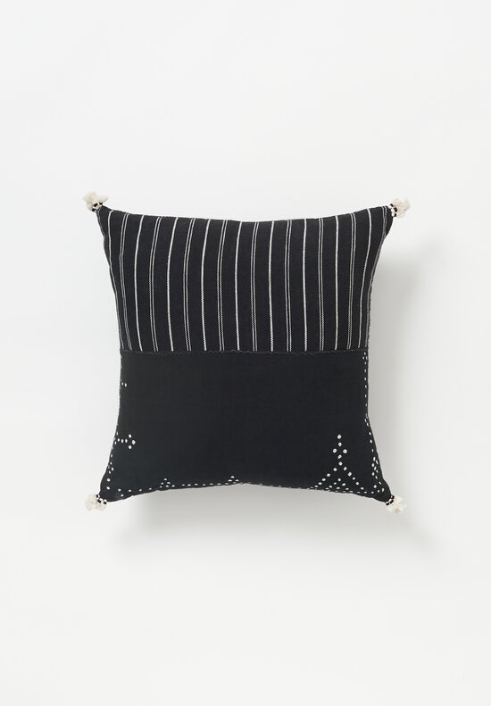Injiri Small Organic Cotton Jat Pillow in Stripes / Checker	