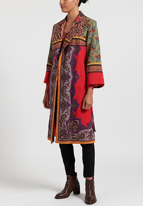 Etro Paisley Print Coat in Orange Multi | Santa Fe Dry Goods . Workshop ...