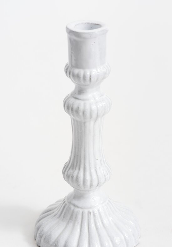 Astier de Villatte Peggy Candlestick Holder in White