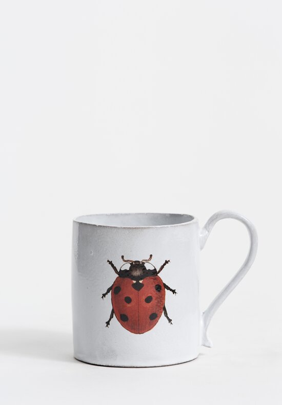 Astier de Villatte John Derian Ladybug Mug in White