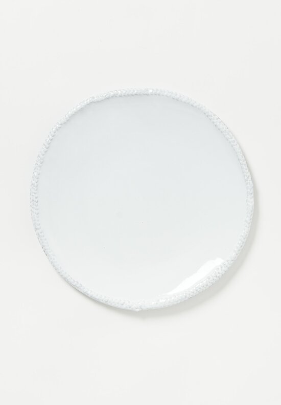 Astier de Villatte Aurélie Border Plate in White	
