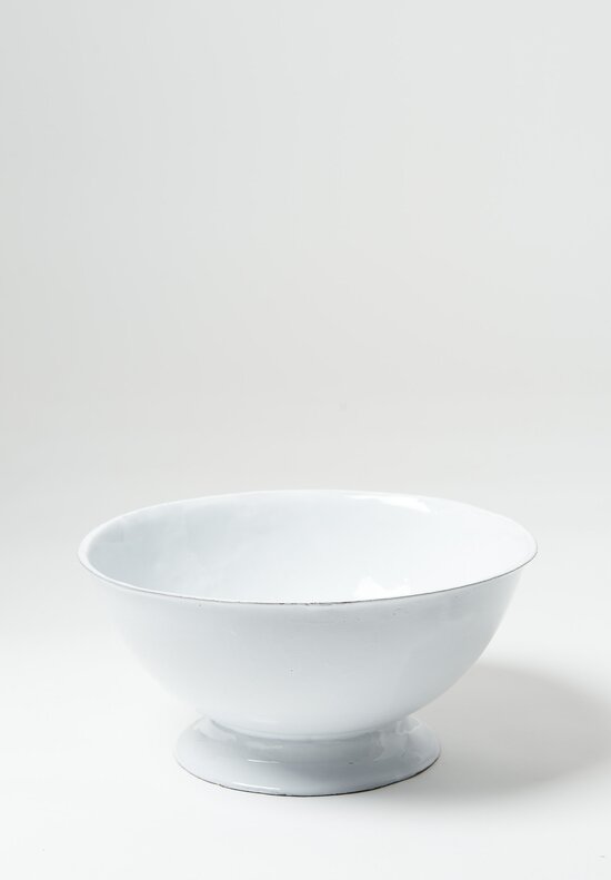 Astier de Villatte Large Sobre Salad Bowl in White	