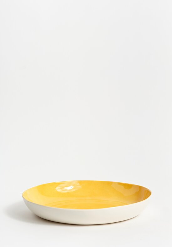 Bertozzi Solid Interior Shallow Serving Bowl in Gaill