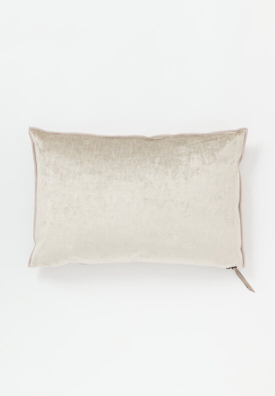 Maison de Vacances Royal Velvet Pillow Ciment White