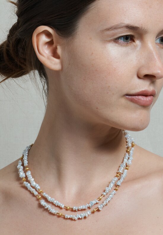 Greig Porter 18K, Pearl Long Single Strand Necklace	