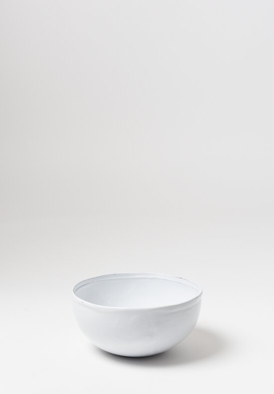 Astier de Villatte Simple Small Salad Bowl in White	