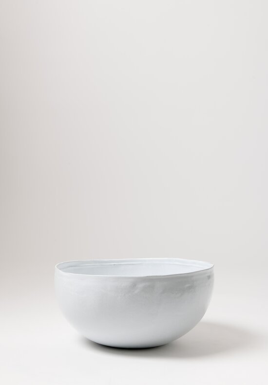 Astier de Villatte Large Simple Salad Bowl in White	