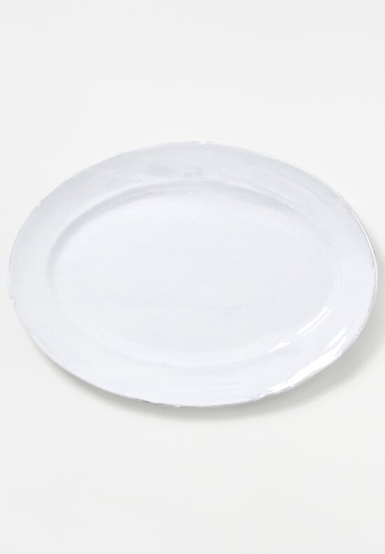 Astier de Villatte Oval Sobre Platter in White	