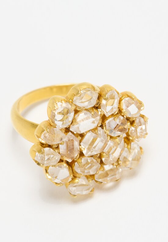 Pippa Small 18K, Herkimer Diamond Invisible Set Ring	