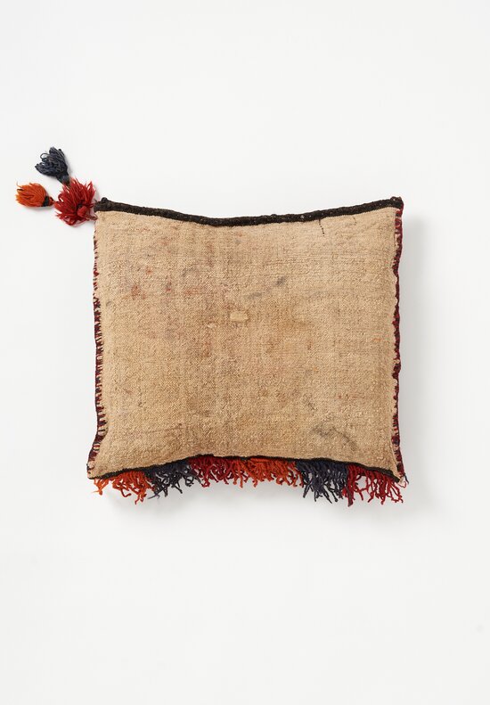 Afghan Hand-Knotted Fringe Pillow	
