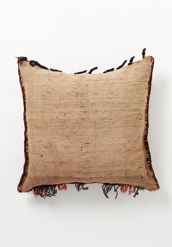 Wool Baluch Hand-Knotted Square Pillow	