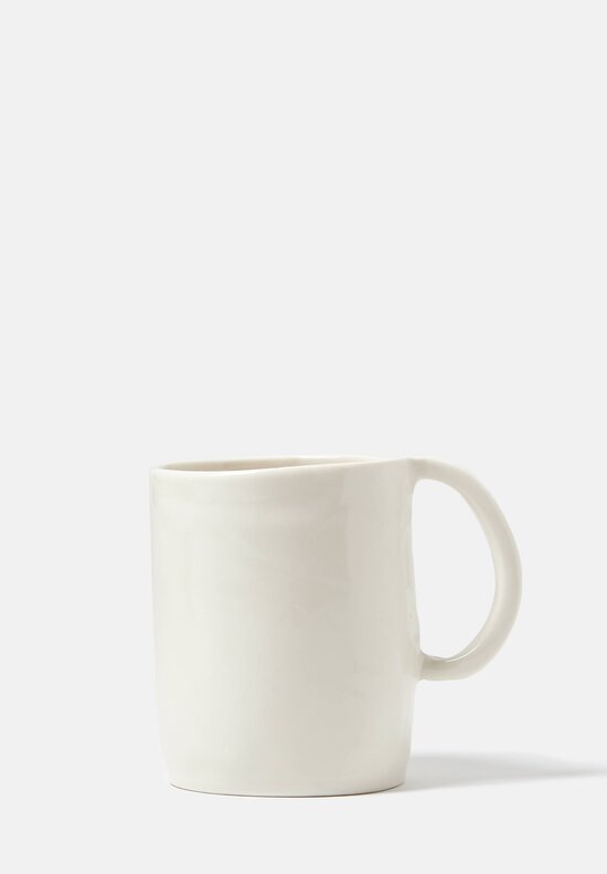Bertozzi Handmade Porcelain Mug in Bianca White	