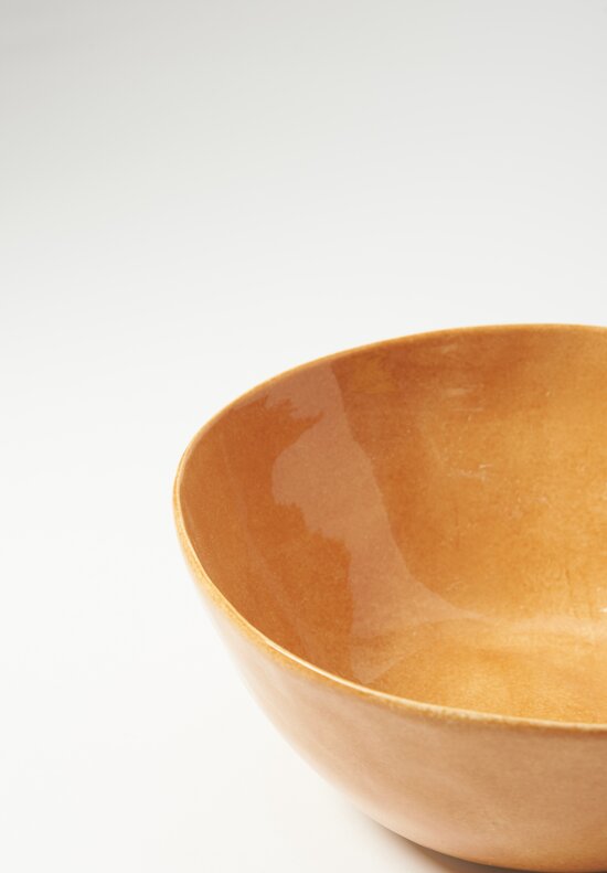 Bertozzi Handmade Porcelain Solid Painted Medium Bowl in Bruno