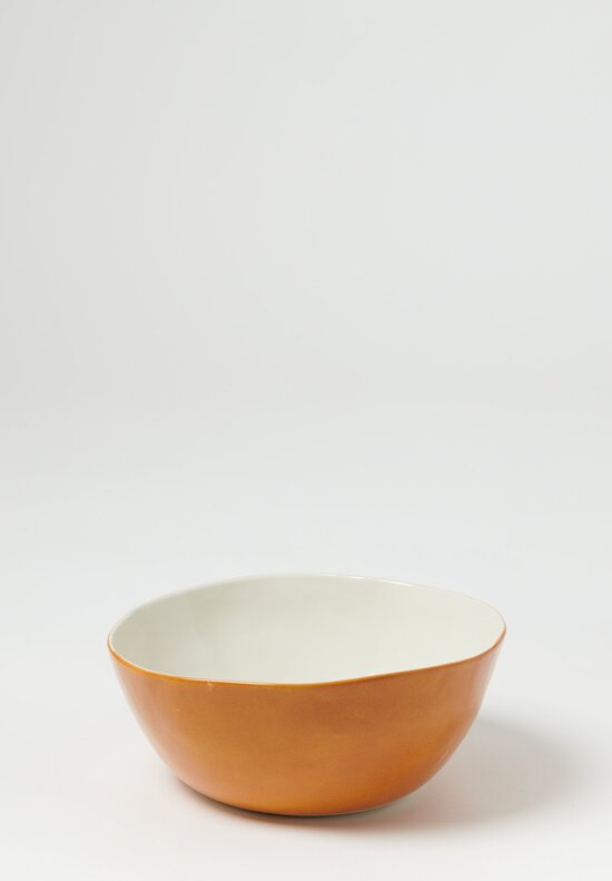 Bertozzi Handmade Porcelain Exterior Solid Painted Medium Bowl Bruno	
