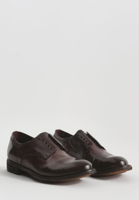 Officine Creative Lexikon Ignis T Oxford Shoe in Otto Brown	