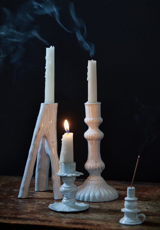 Astier de Villatte Pierrot Incense Holder in White