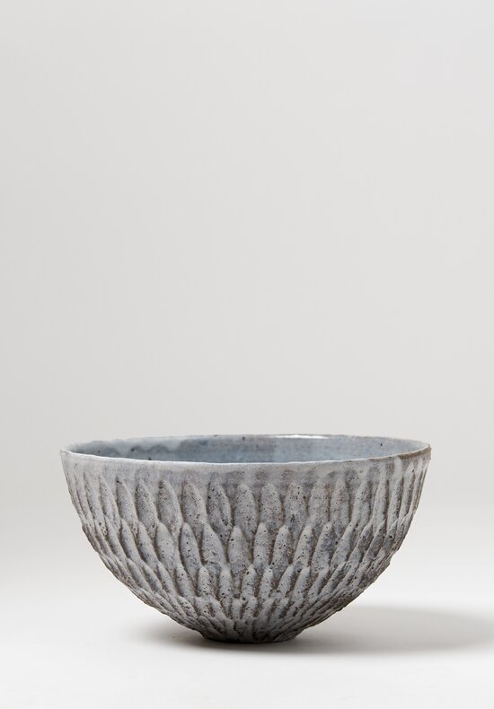 Akiko Hirai Small Ceramic Dry Kohiki Flower Petal Bowl in Grey