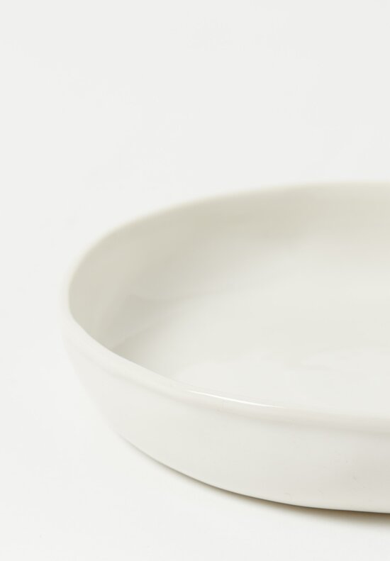 Alix D. Reynis Porcelain ''Simple Calotte'' Dessert Plate in White	