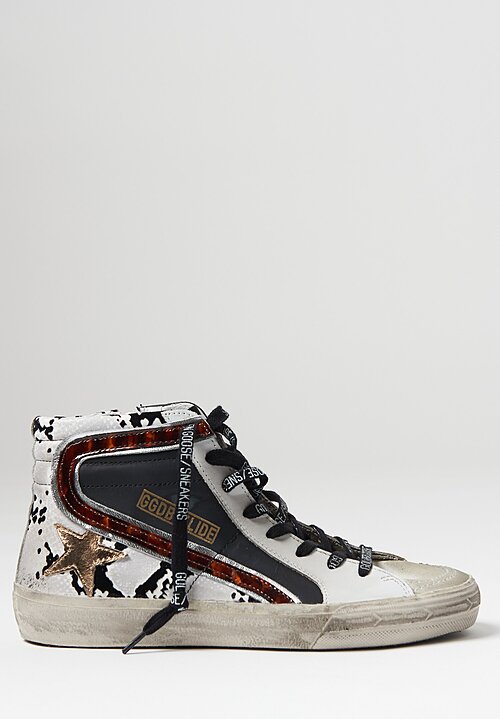 golden goose black snake sneakers